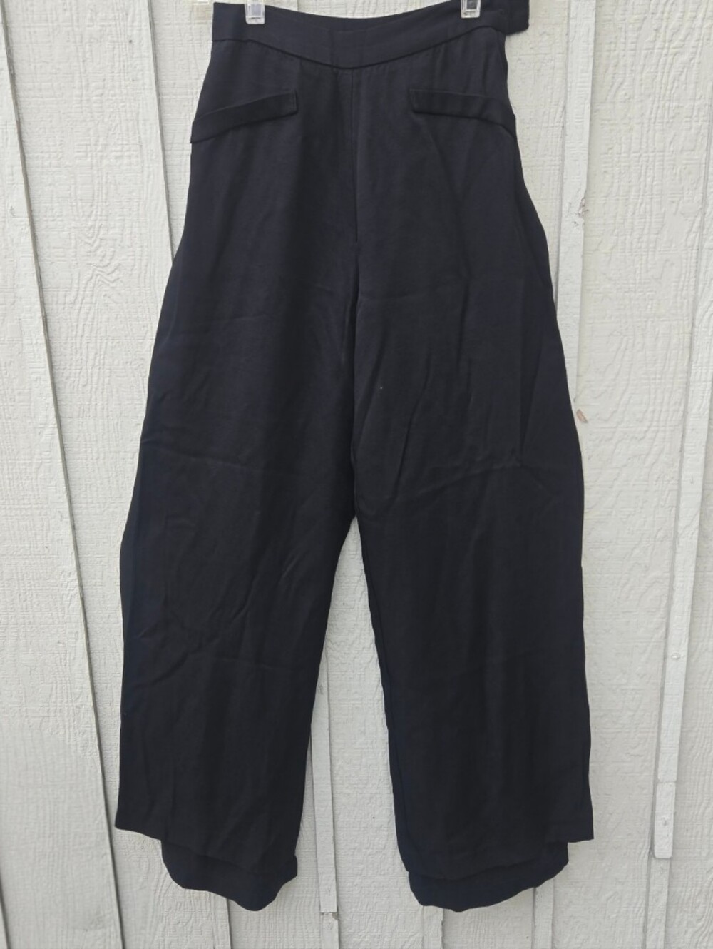 Vintage Lillie Rubin Black Wide-Leg Overlay Pants